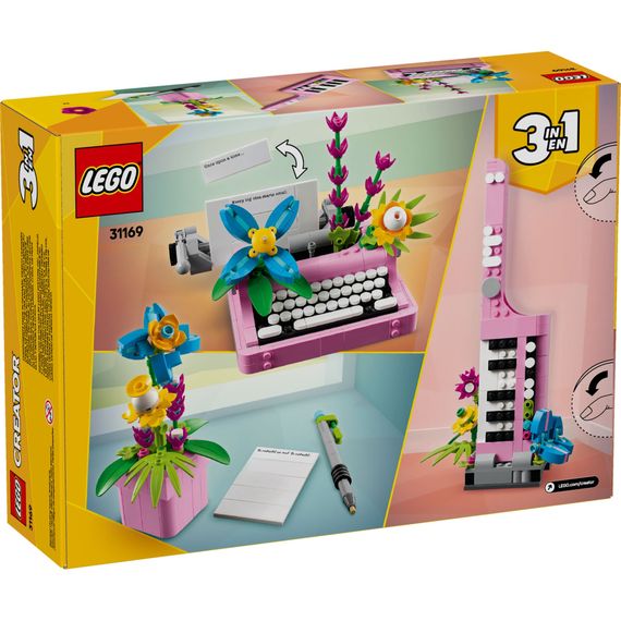 Конструктор LEGO Creator Друкарська машинка з квітами (31169) | Зображення 9