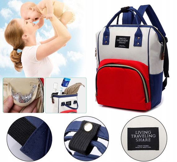 Рюкзак-сумка для мамы 12L Living Traveling Share разноцветный | Зображення 6