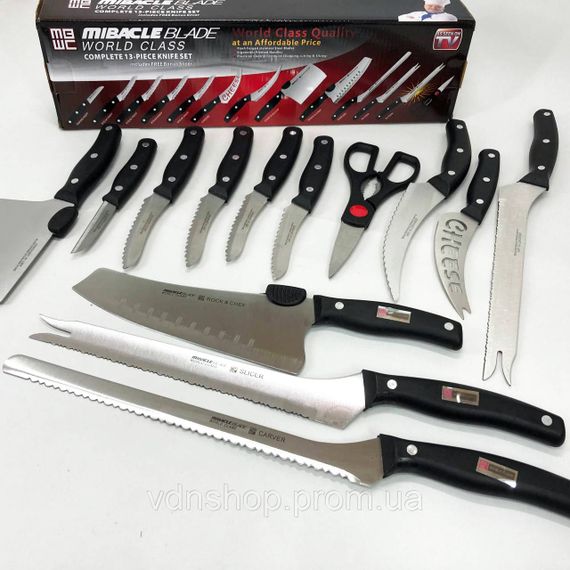 Стальные кухонные ножи Contour Pro Knives 13, Набор ножей кухонные ножи поварские набор PF-57 | Зображення 2