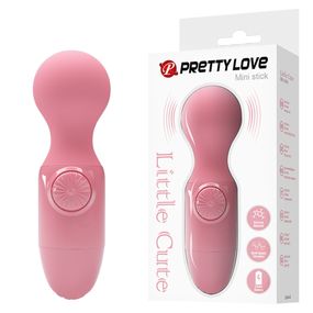 Універсальний вібромасажер Pretty Love Mini Stick Little Cute, світло-рожевий
