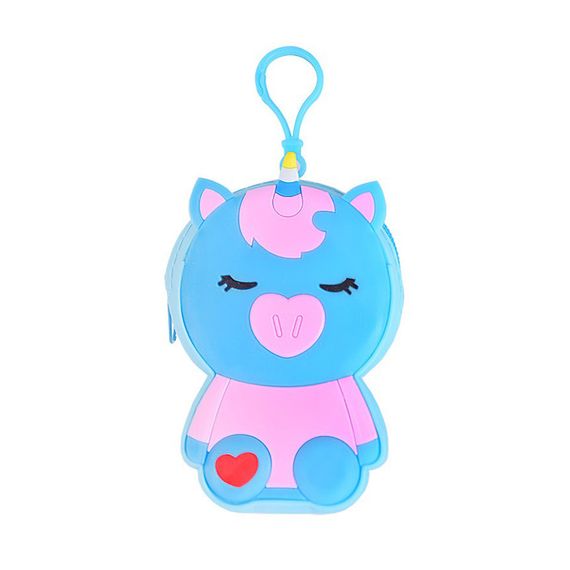 Дитячий гаманець-брелок "Єдиноріг" C44408, 8 х 11 х 3 см Синій