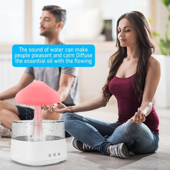 Ультразвуковий зволожувач повітря, дифузор — Грибок з ефектом дощу та зі зміною кольору, Raining Cloud | Зображення 4