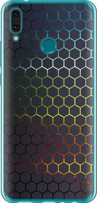 Чехол на Huawei Y9 2019 Переливающиеся соты "498u-1602-17620"