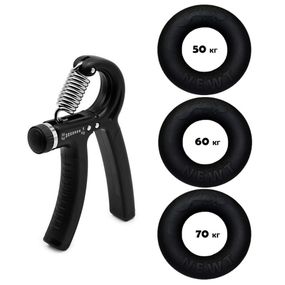 Набір кистьових еспандерів кільце+еспандер ножиці Power Grip Set3 NE-1589-60