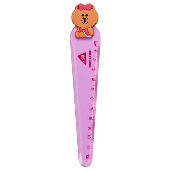 Лінійка YES Line Friends 370642 12 см