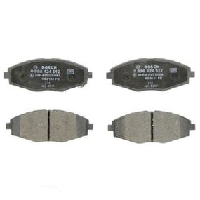 Тормозные колодки Bosch дисковые передние CHEVROLET/DAEWOO Lanos/Matiz ''F ''0.8-1.5 0986424512