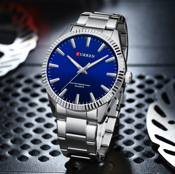 Чоловічий годинник Curren 8425 Silver-Blue | Зображення 1