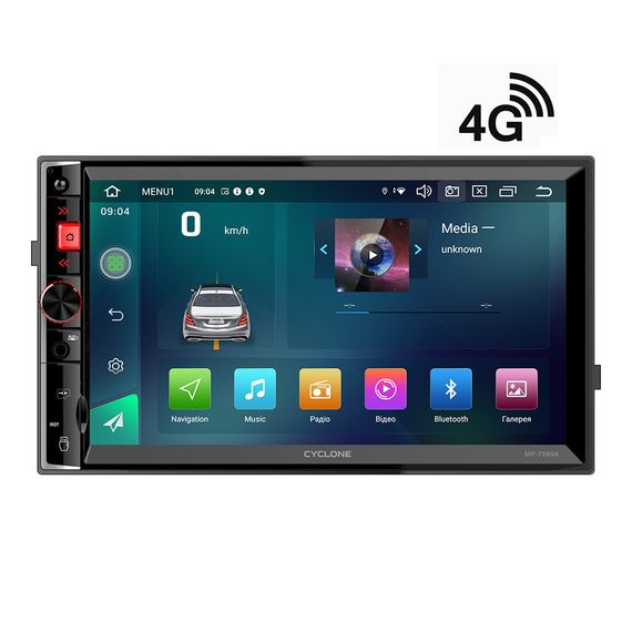 Автомагнітола 2Din Cyclone MP 7099A 4/64Gb 4G DSP | Зображення 1