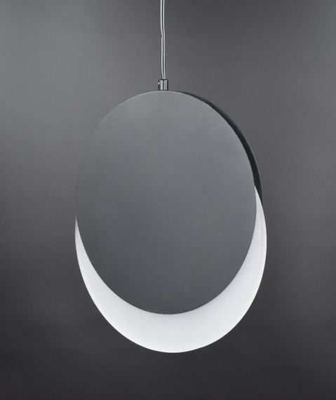 Люстра світлодіодна підвісна LED світильник для квартири на стелю лед 26674 Чорний 40-200х28х10 см. | Зображення 8