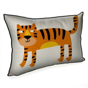 Подушка интерьерная из мешковины Тигр 45x32 см (43PHB_22NG008)