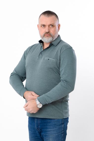 Поло з довгим рукавом чоловіче Носи своє XL Зелений (p-16542-191346) | Зображення 1