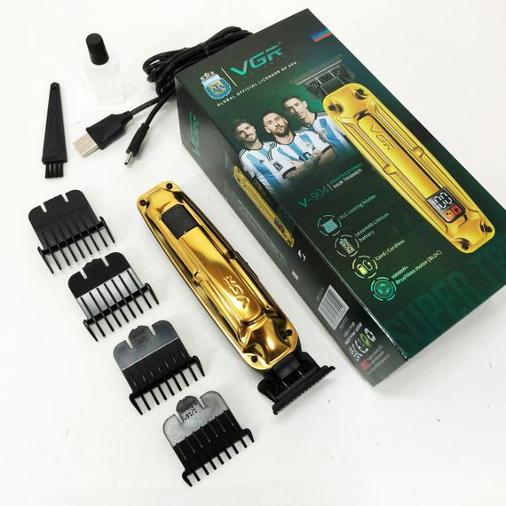 Машинка-тример для стрижки беспроводная VGR V-904, Электрическая машинка для стрижки с насадками BE-47 | Зображення 9