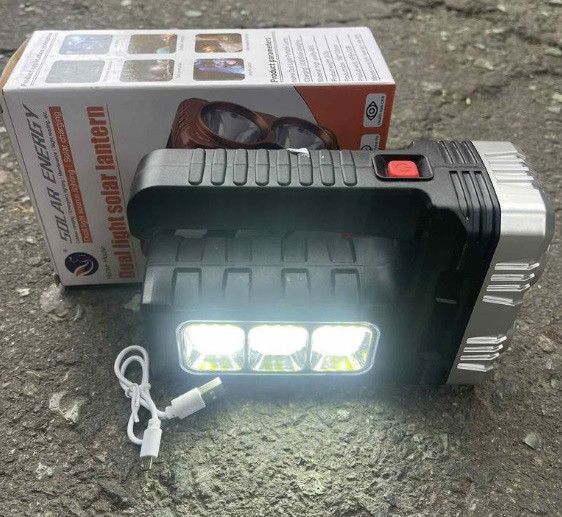 Акумуляторний ліхтар прожектор Hotter Mouse 7701-B сонячна панель | Зображення 5