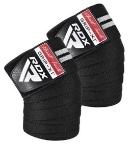 Бинти на коліна RDX GYM KNEE WRAP R11 BLACK/WHITE (WAH-KR11BW)