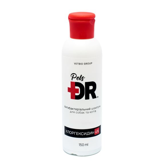 Шампунь противогрибковый для собак и котов Dr.Pets Chlorhexidine, 150 мл