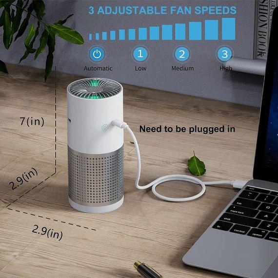 Освежитель воздуха в автомобиль A02 Type-C/5V USB White | Зображення 5