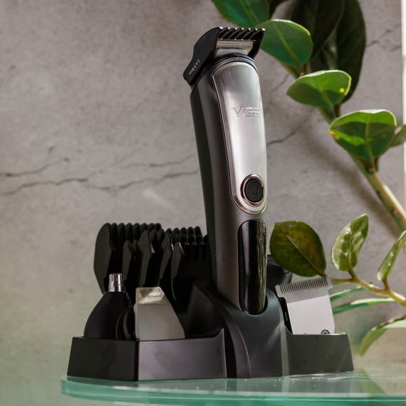 Набор для стрижки волос 5 в 1 машинка, триммер и бритва VVGR V-105 | Зображення 8