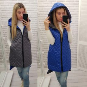 Жилетка 813/2 сіро синій