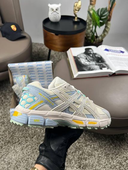 Кросівки ASICS Gel-Kahana 8 S Beige Blue Yellow , текстиль , В'єтнам 38 24 см | Зображення 8