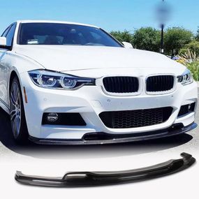 Накладка на передній бампер Lip V-Style (для F30 M-Sport, Карбон) для BMW 3 серія F-30/31/34 2012-2019 рр