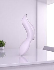 Вакуумний стимулятор з вібрацією Satisfyer Curvy Trinity 2, Фіолетовий — потужна стимуляція клітора з технологією Air Pulse