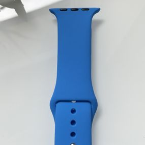 Силіконовий ремінець для розумного годинника Smart Watch 38/40 (Синій)