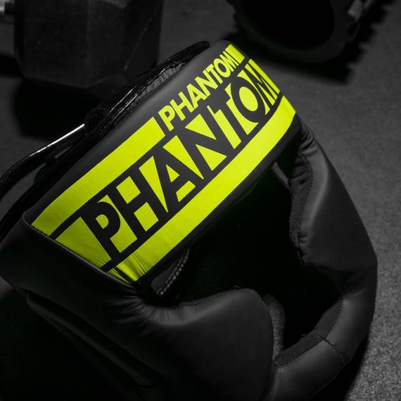 Боксерський шолом Phantom APEX Full Face Neon One Size Black/Yellow (капа в подарунок) | Зображення 4