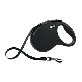 Рулетка Flexi New Classic M, лента 5 м, черный