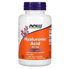 Комплекс для суставов NOW Foods Hyaluronic Acid with MSM 120 Veg Caps