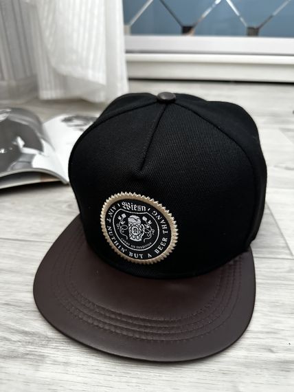 Кепка снепбек (Snapback) Beer 56-61р Чорно-коричневий (9047)