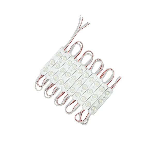 Світлодіодний модуль PROLUM V1 SMD2835 3LED 12V 1,5W З лінзою Холодний-білий (9000К-10000К)