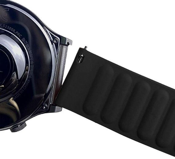 Силиконовый магнитный ремешок Primolux Magnet для часов Huawei Watch GT / GT 2 - Black | Зображення 2