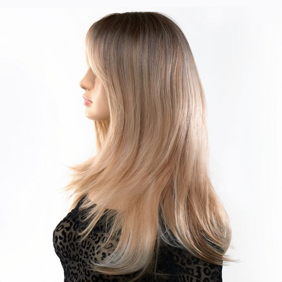 Перука довга з чубчиком і фарбуванням омбре Fetish Hair з темного в блонд, 60 см | Зображення 1