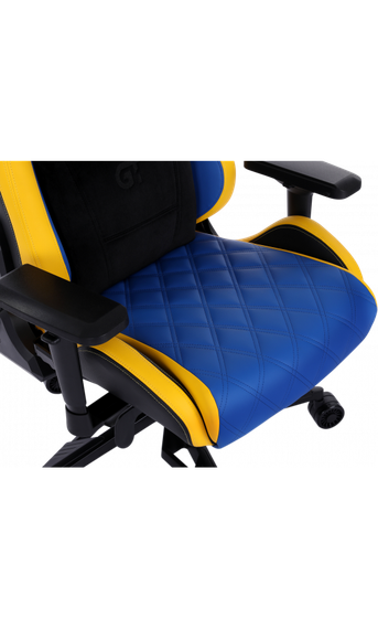 Кресло геймерское GT Racer X-0724 BlueYellow | Зображення 7