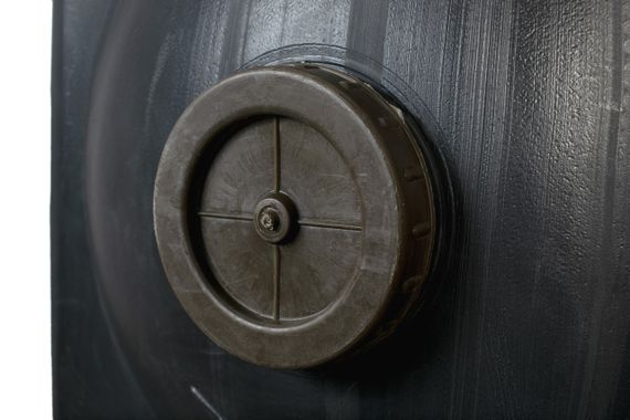 Емкость бак 70 для летнего душа пластиковый  плоский дачный | Зображення 3