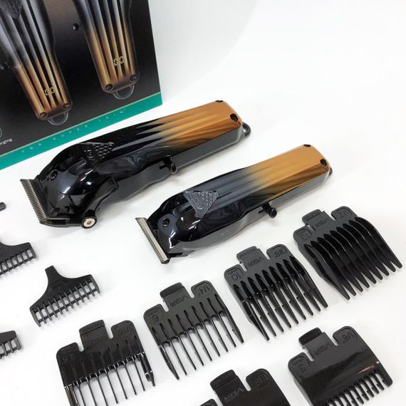 Перезаряжаемый набор для стрижки волос, Электрическая машинка с насадкой для бороды WT-63 | Зображення 7