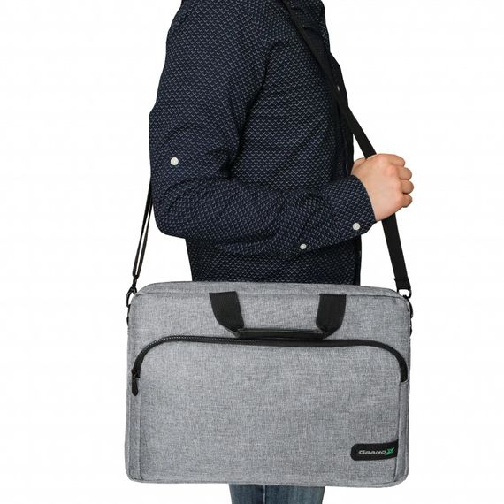 Сумка для ноутбука Grand-X 14'' SB-148 soft pocket Grey (SB-148G) | Зображення 8