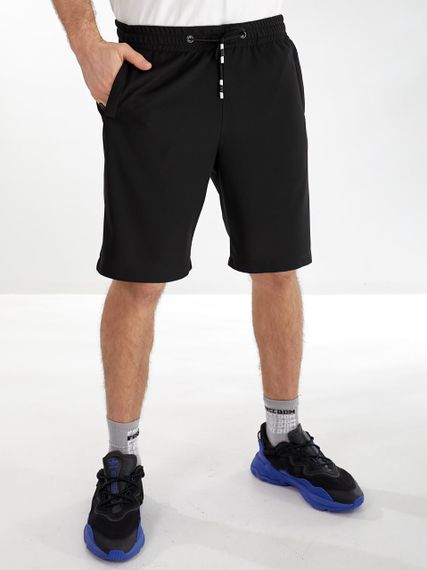 Мужские классические шорты с карманами на молнии больших размеров и батал DE1107 цвет черный, размер 60 | Зображення 2