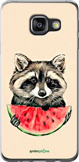 Чохол на Samsung Galaxy A3 (2016) A310F Єнотик з кавуном "4605t-159-2448"