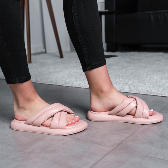 Шльопанці жіночі Fashion Sadie 3672 38 розмір 24,5 см Бежевий | Зображення 2