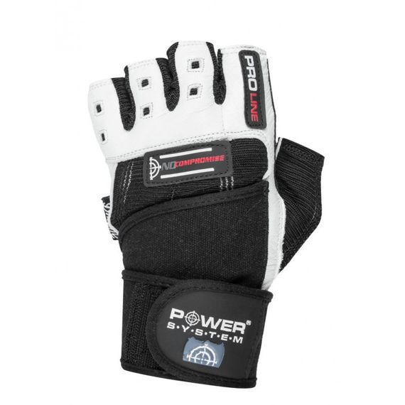 Рукавички для фітнесу Power System PS-2700 No Compromise Black/White XL | Зображення 1