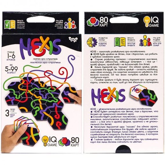 Настільна розважальна гра "Hexis" Danko Toys G-HEX-01-01 рос | Зображення 3