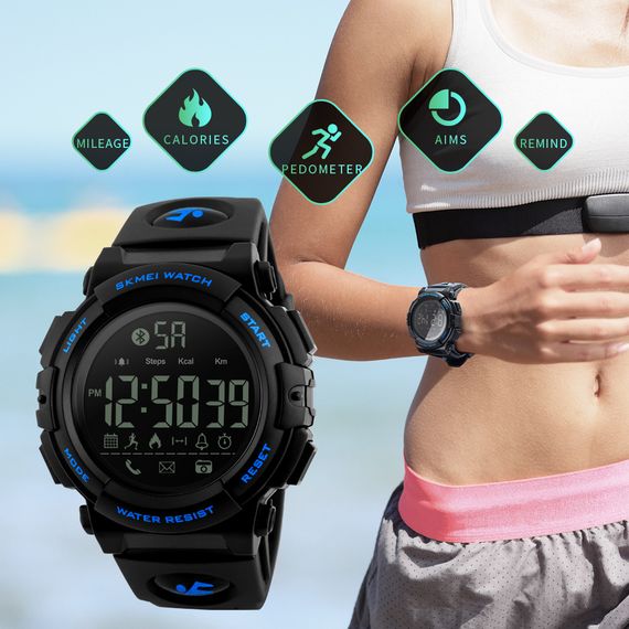 Чоловічий годинник Skmei 1303BU blue Smart Watch | Зображення 3