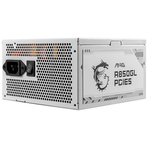 Блок питания MSI 850W (MAG A850GL PCIE5 WHITE) | Зображення 3