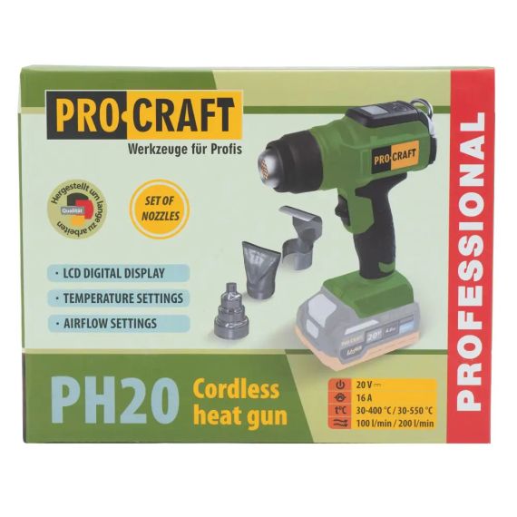 Фен аккумуляторный промышленный Procraft PH20 (без акб и зу)