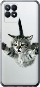 Чехол на Realme Narzo 50 Летящий котёнок "2322u-3066-17620"