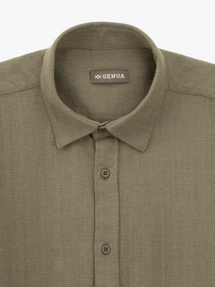 Сорочка однотонна чоловіча GENUA G01218-0009 S Зелений shop (2000999635038) | Зображення 1