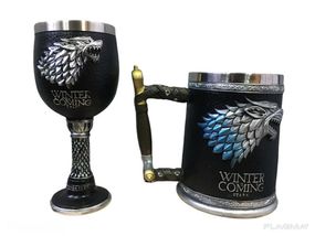 Подарочный Набор Кружка Чашка Бокал 3D Игра Престолов Game Of Thrones Winter is Coming...