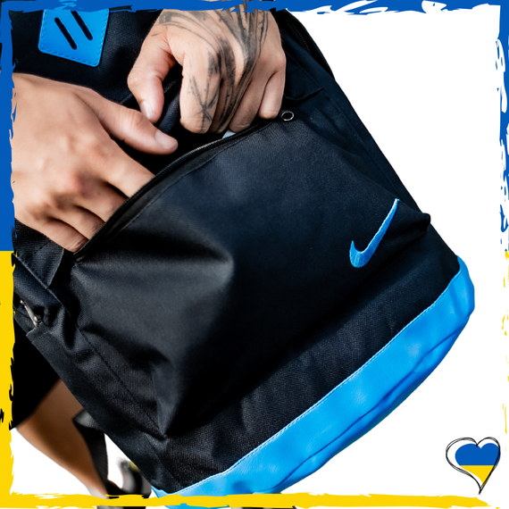 Рюкзак Nike. Дно экокожа. Рюкзак Найк черный. Унисекс рюкзак, вместительный | Зображення 4