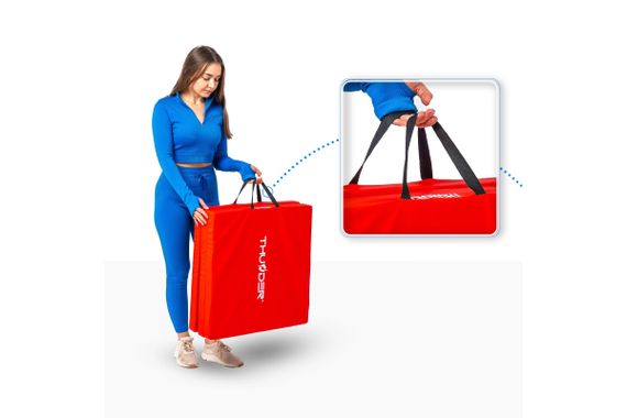 Матрац гімнастичний THUNDER MG-02, 180 х 60 х 5 см, червоний (MG-02-RED) | Зображення 3